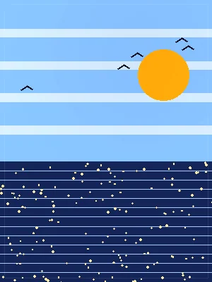 九月的海